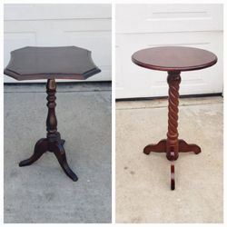 Vintage Pedestal Stands Or Plant Stands - $30 Each