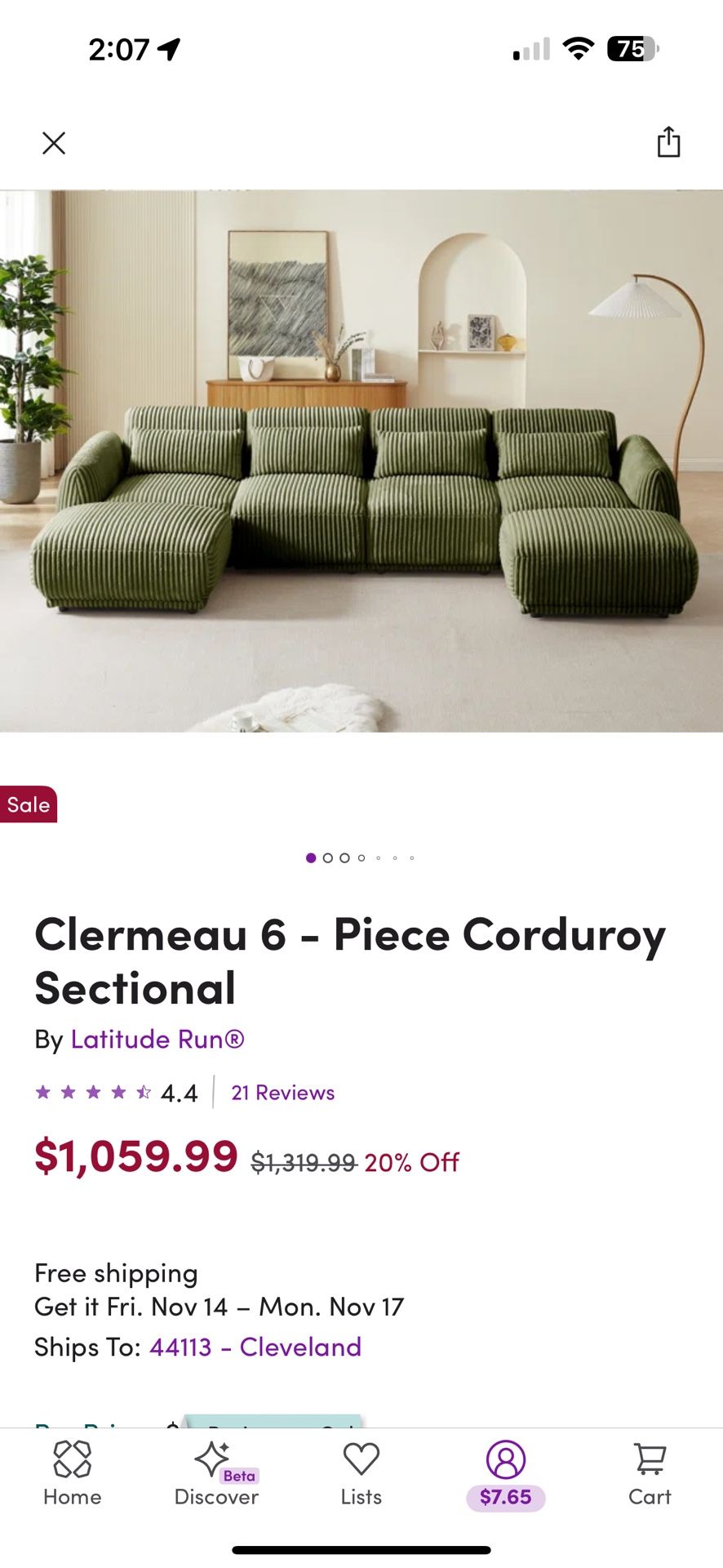 Semi Broken Modular Sofa