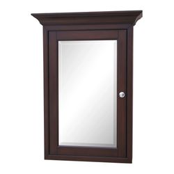 Newport Wall-Mounted Medicine Cabinet (Chocolate) - Open Box
