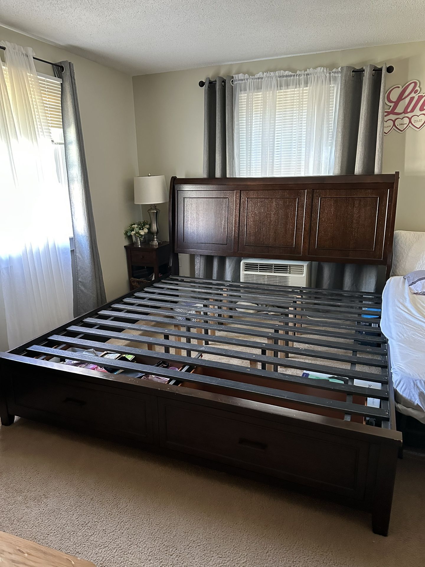 King bed frame