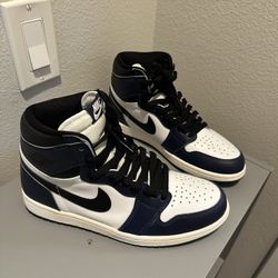 Jordan 1 White/ Navy Blue 