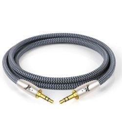 Audiophile Stereo Audio Aux Cable, 3.5mm Male to Malefor Car & Home