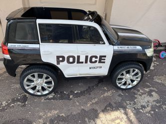 Big Police Car Electric Land Cruiser 