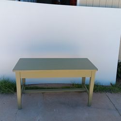 Olive Green Table 20"H 36"W 15".5D