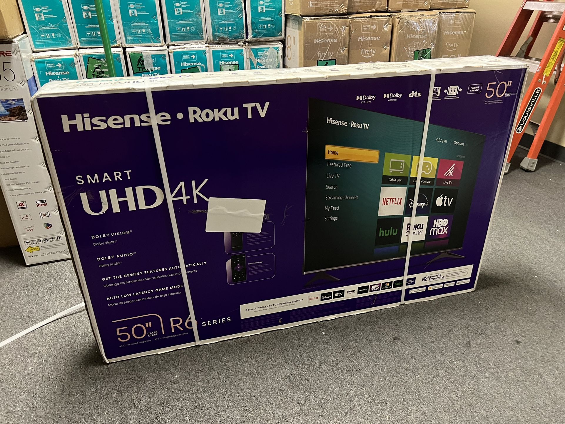 Hisense 50” Roku Smart Tv