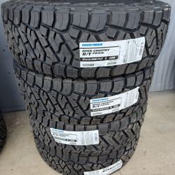 LT37-12.50-17 OPEN COUNTRY R/T TRAIL Toyo New Set Off 4 Tires
