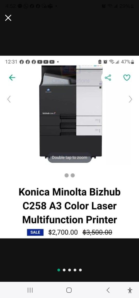 Konica Minolta Copier Delivery Available