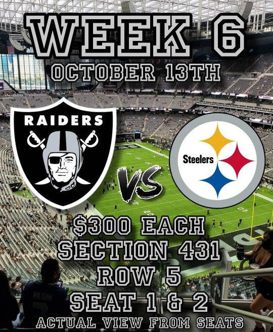 Raiders VS Steelers