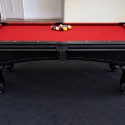 Regulation Size Pool Table 8’ By American Heritage (Free Delivery & Pro Setup) 