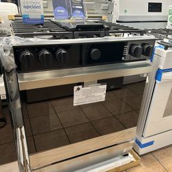 Samsung Bespoke Stainless Steel Slide In Gas Range W/ Air Fry