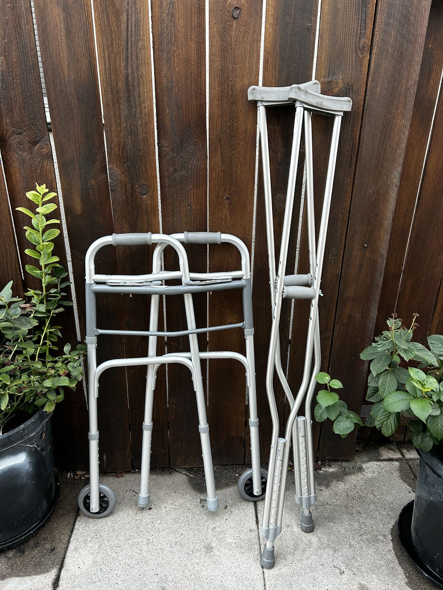 Walker & Crutches Combo