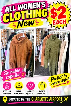 New womyclothing $2 each