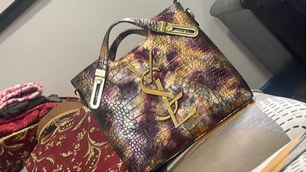 YSL Handbag Snake Print Tote