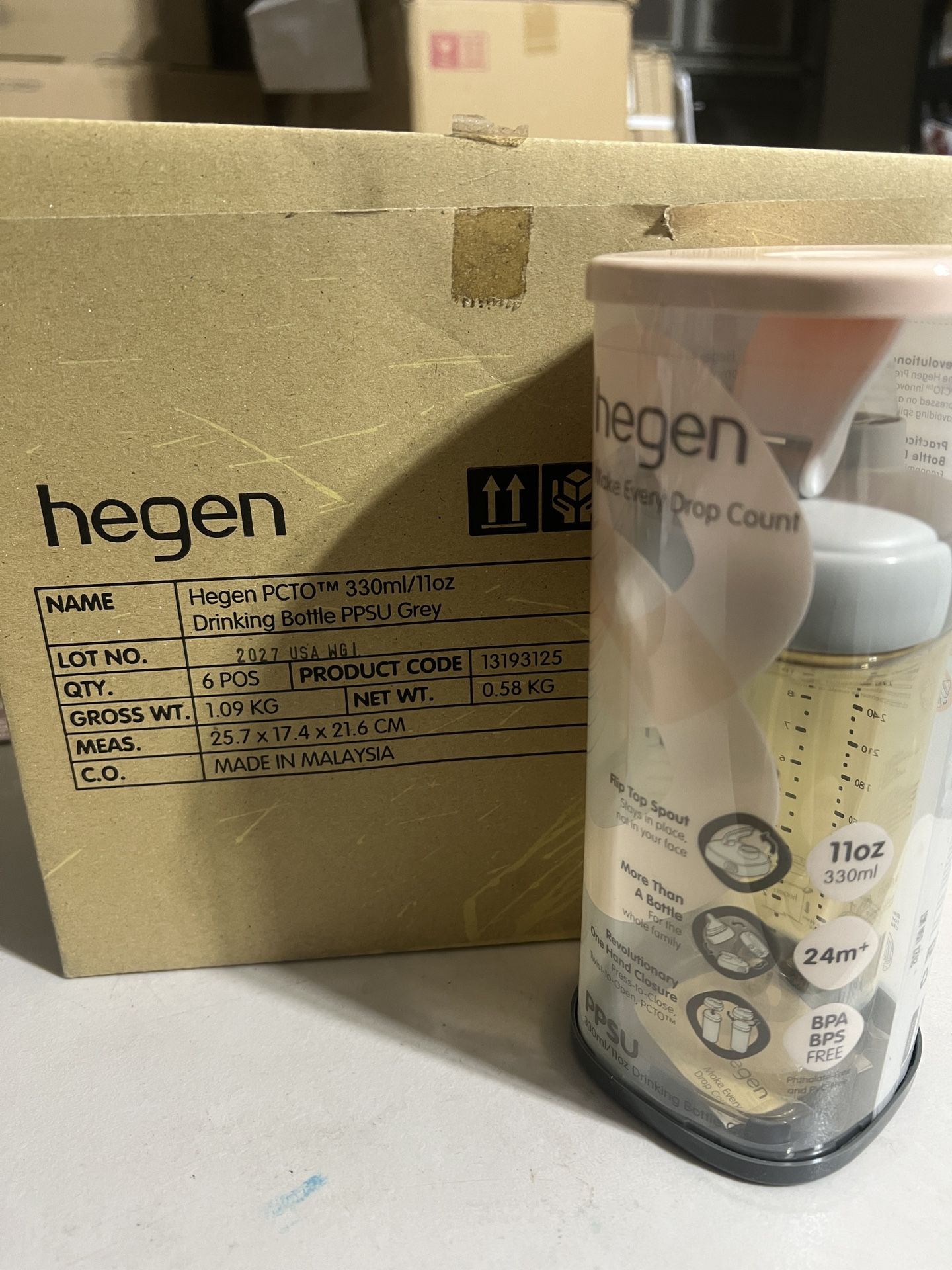 Hegen Baby Bottles – Anti Colic Baby Bottles Wide Neck - Breastfeeding System 11oz with Medium Flow Teats