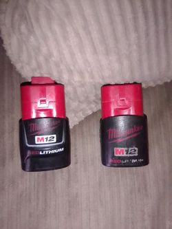 Milwaukee M12 Red Lithium Batteries