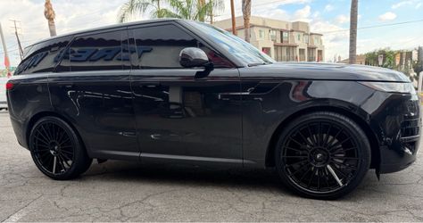 Forgiato Flow 005 Glossy Black Staggered 24x10 5x120 With 295/30/24 Tires 🔥🔥🔥