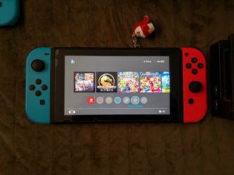 Nintendo Switch with Neon Joy-Cons