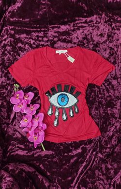 Womens Third Eye Sequence Top