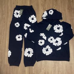 Dark Blue Denim Tear Set