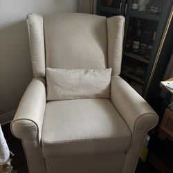 Davinci Hayden Recliner and Swivel Glider in Natural Oat