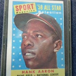 Hank  Arron 58' All- Star Baseball Card