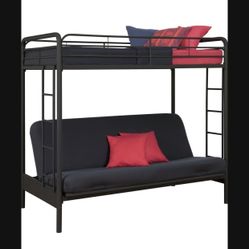 Twin Over Full Bunk Bed Bottom Turn Into Futon