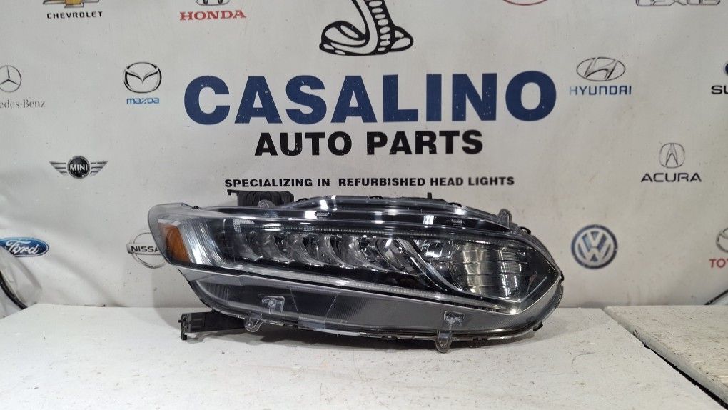 2018-2022 HONDA ACCORD LED WITH HALOGEN HIGH BEAM RIGHT PASSENGER SIDE OEM