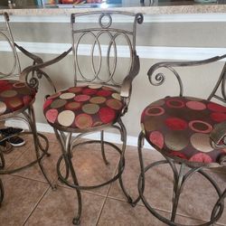 Swivel BAR Stools  Heavy Metal  Tall Stools