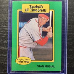 Baseball’s All-Time Greats Stan Musial Baseball Card