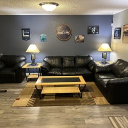 Ashley Leather Living Room Furniture Set