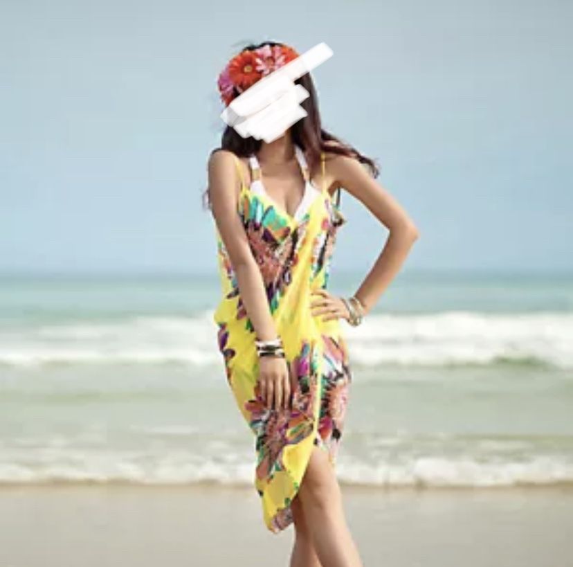 sleeveless beach sundress - Pink