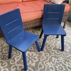 2 Toddler Wooden Chairs  $10 for Both