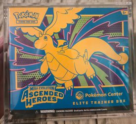 Ascended heroes pokemon center Etb with acrylic case