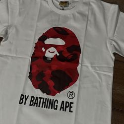 White and red bape shirt