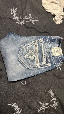Rock Revival Medium Wash Embroidered Jeans