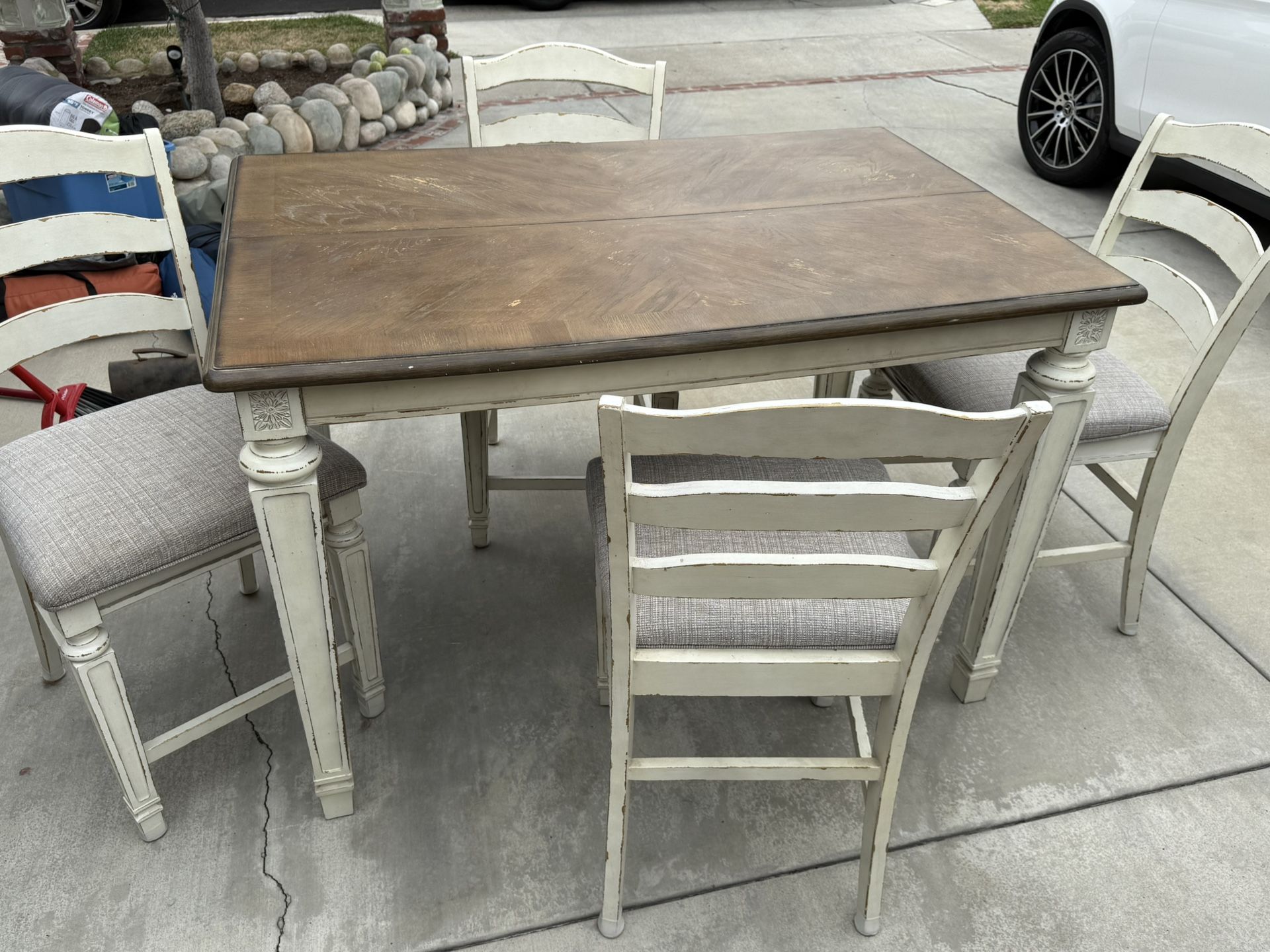 Dining Table With Extension And 4 Chairs