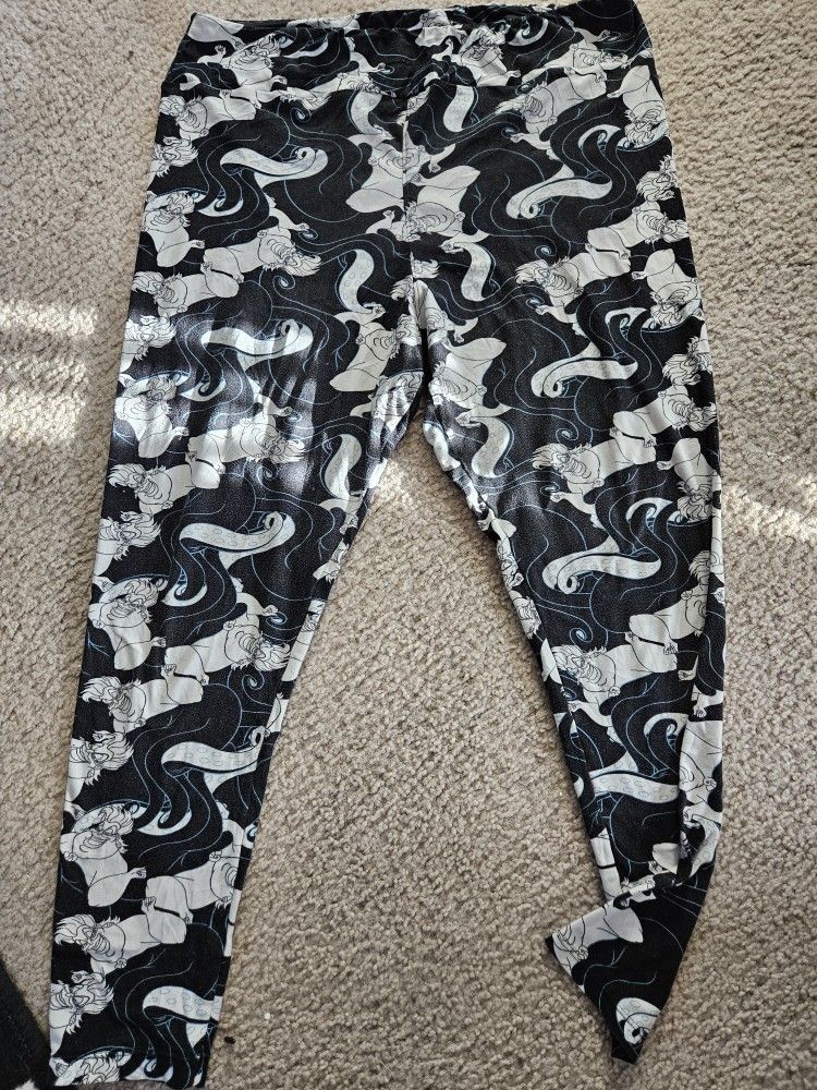 Disney Ursula LulaRoe Leggings TC2