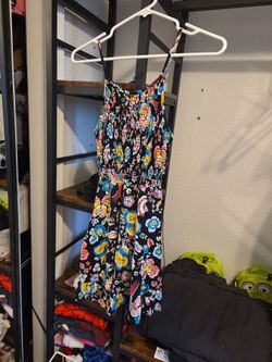 Floral Print Spaghetti Strap Dress