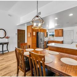 Ashley Butterfly leaf table with chairs & Bench