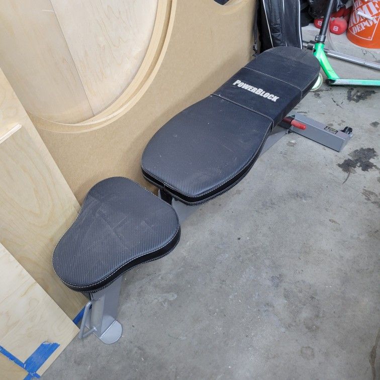 Power Block Adjustable Flat Or Incline Bench