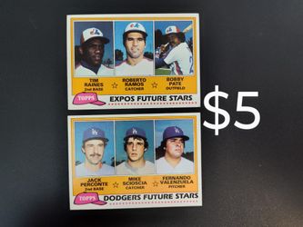 Fernando Valenzuela and Tim Raines rookie cards 1981