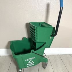 38 qt. Mop Bucket & Wringer Combo with Side Press, Green