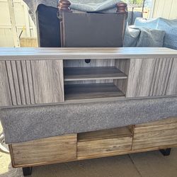 69" TV Console Stand w/ 2 Drawers and Center Shelf - OBO