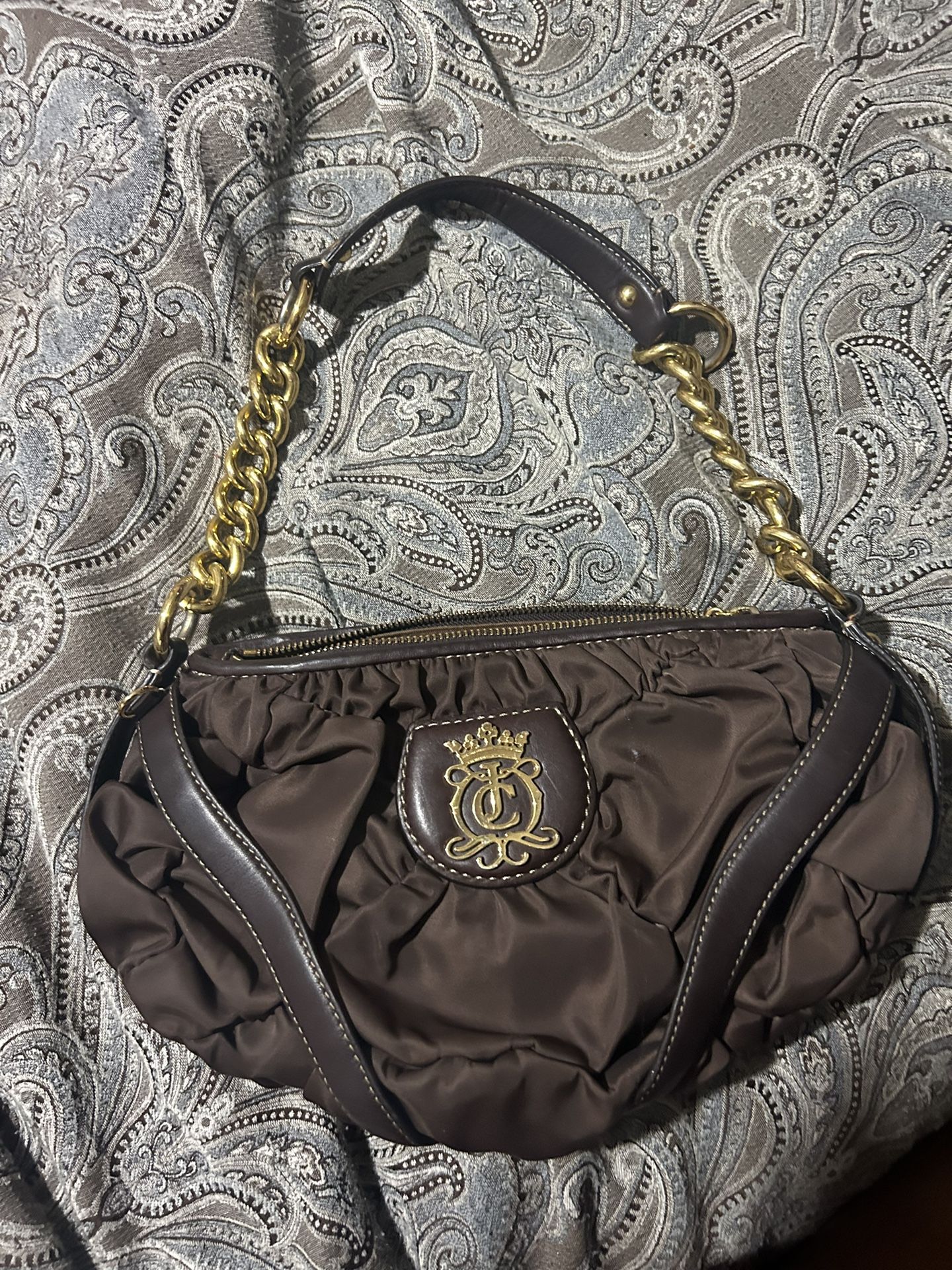 Juicy Couture Brown bag with gold chain