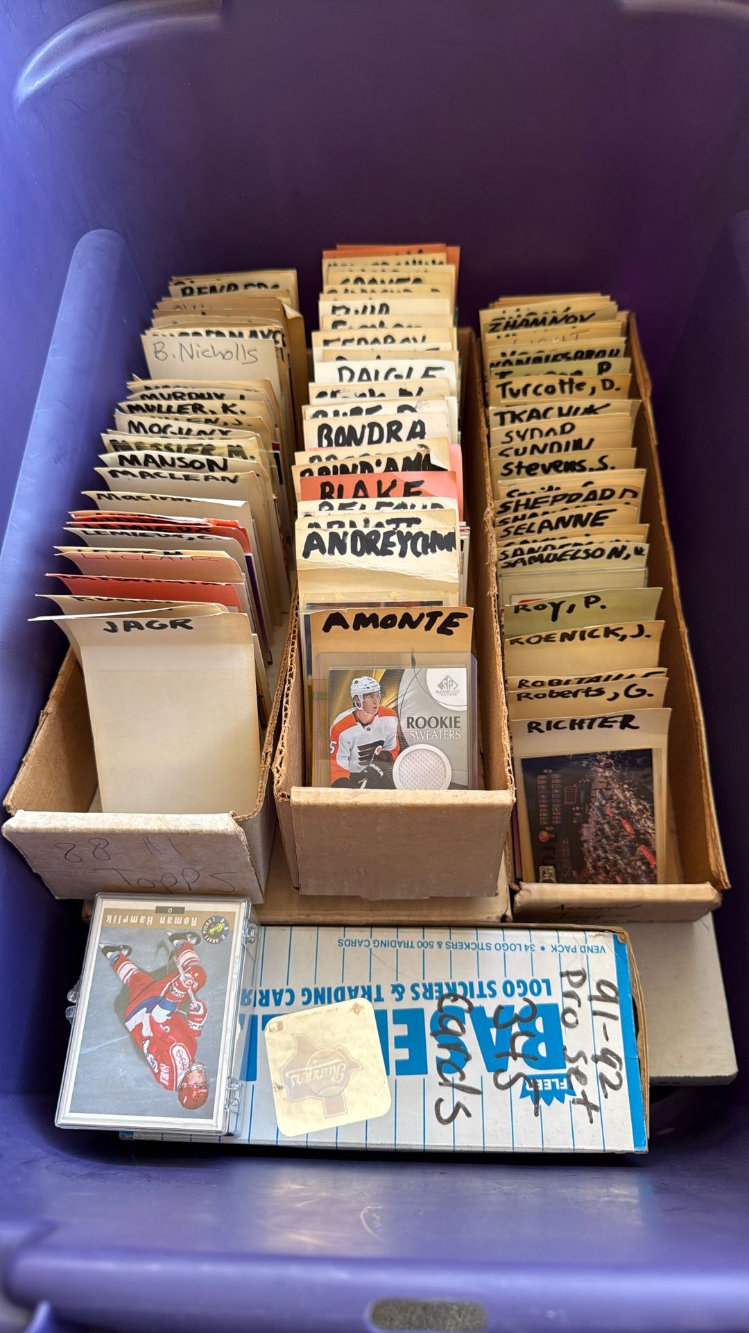 Entire Hockey Card Collection