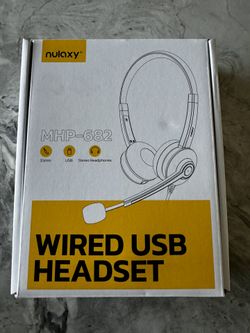Nulaxy Wired USB Headset MHP-682.  👍 👍 👍 