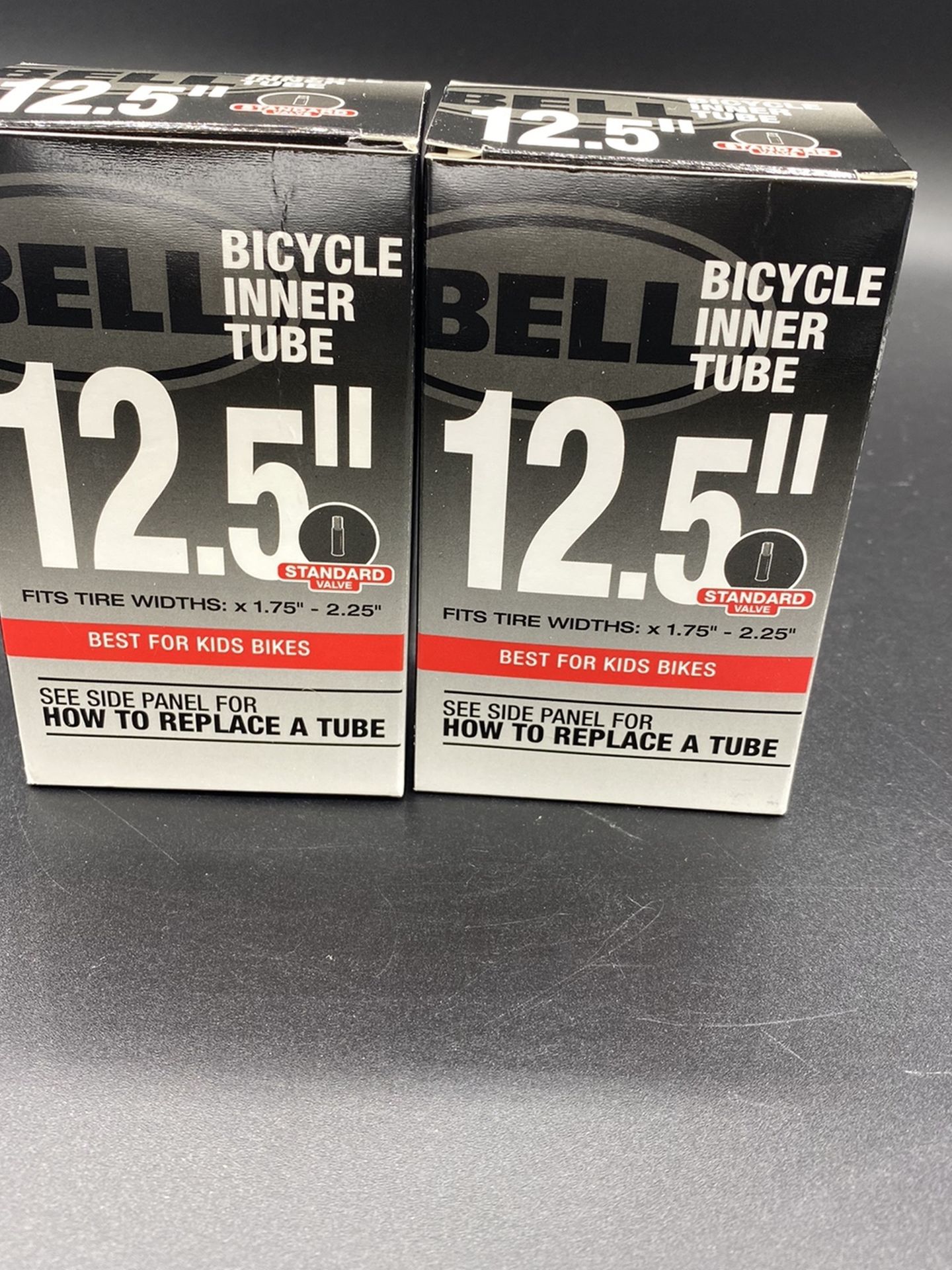 2x Bell Bicycle Inner Tube 12.5" x 1.75 - 2.25 Tire Kids Bike 035011889337