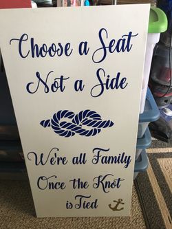 Wedding Sign Nautical