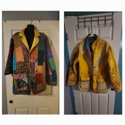 Vintage C:End Women’s Reversible Quilted Patchwork Jacket