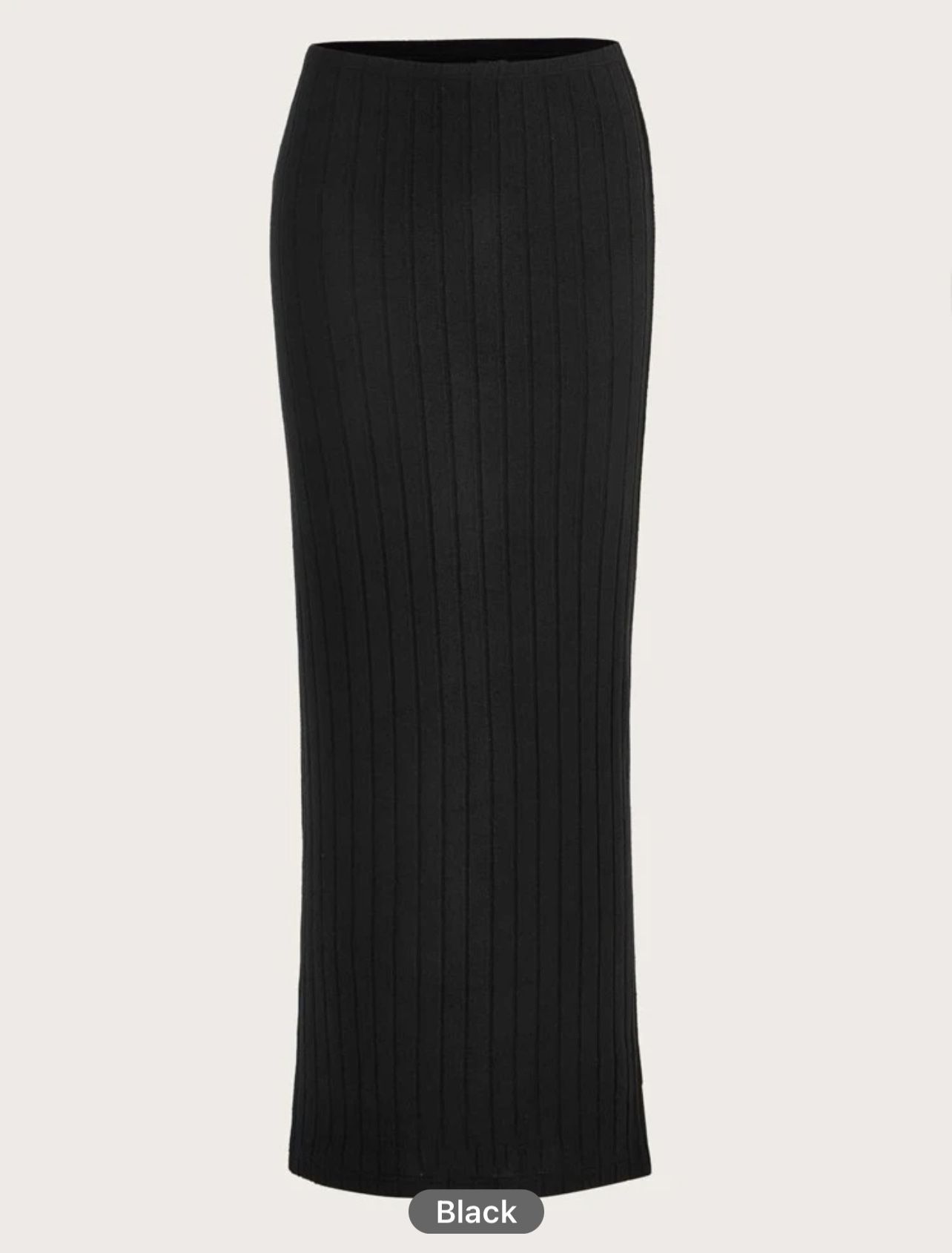 EZwear High Waisted Solid Ribbed Knit Pencil Skirt *NEW*